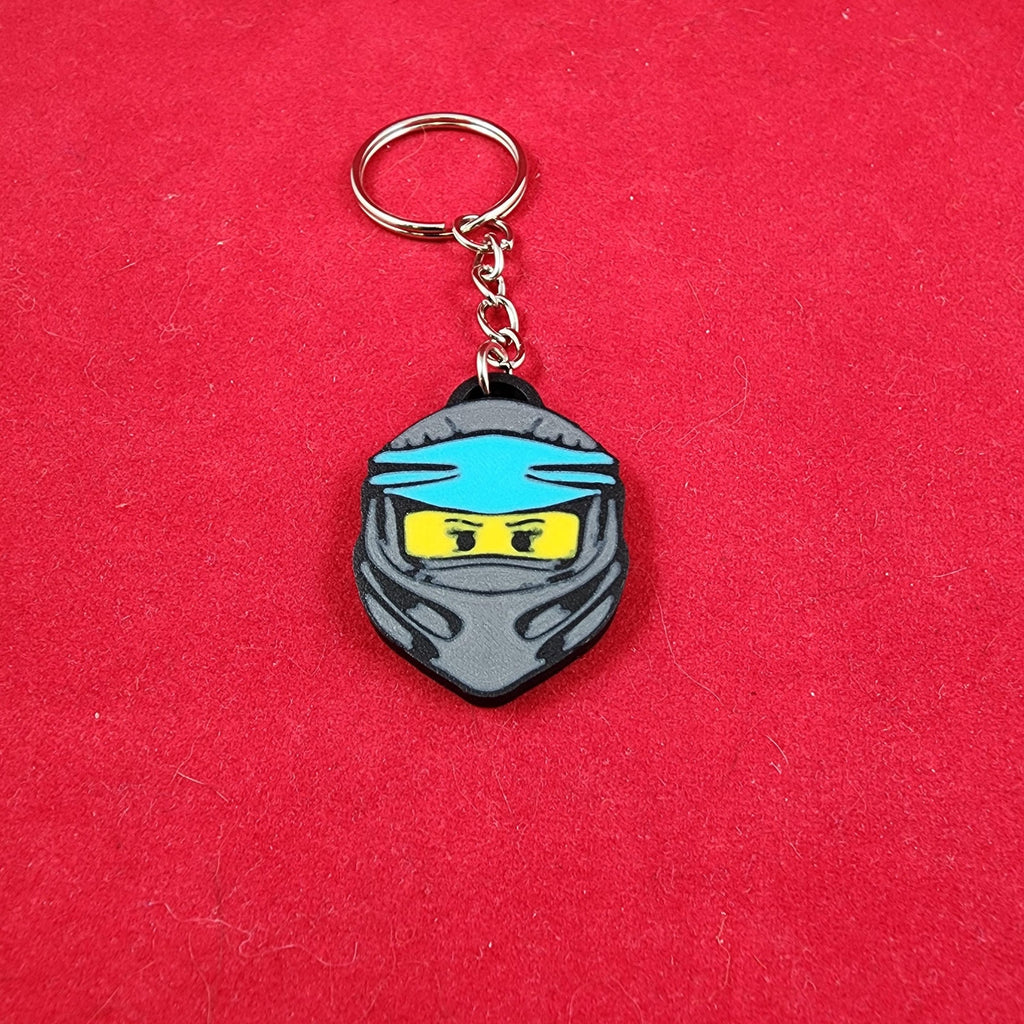 Durable Ninja head Keychains Set of 6