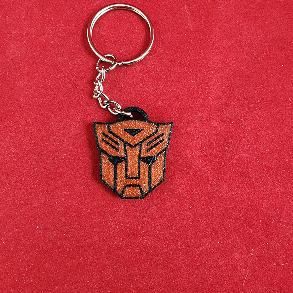 Robot Logo Keychain set of 6