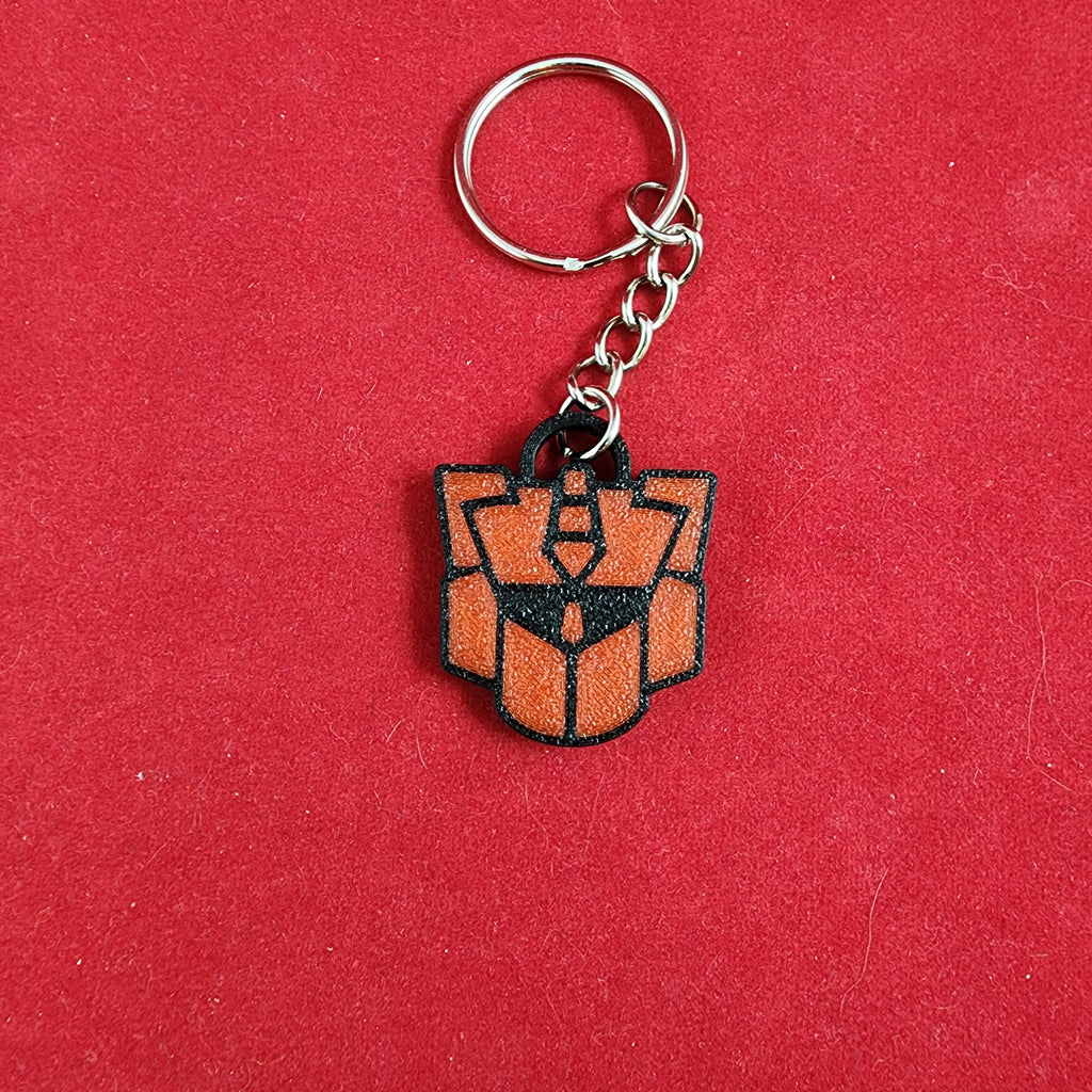Robot Logo Keychain set of 6