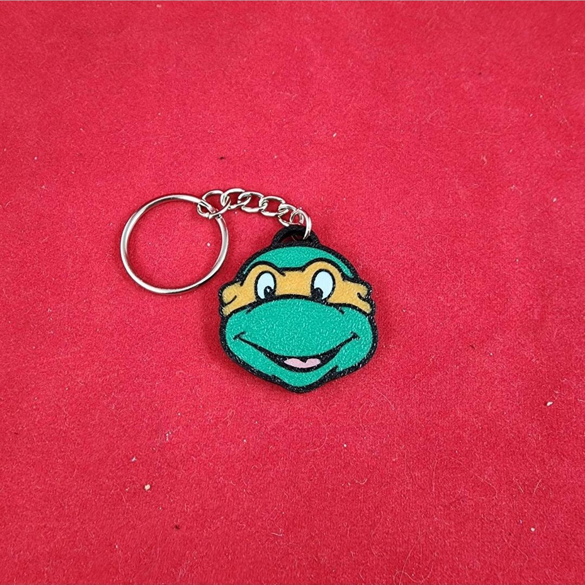 Durable Michelangelo Ninja Turtle keychain