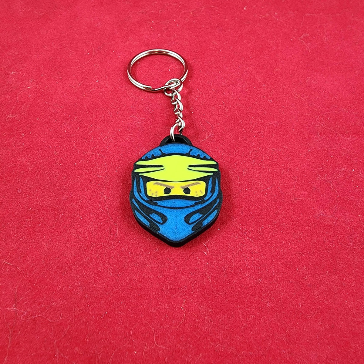Durable Ninja head Keychains Set of 6