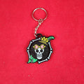 Durable Brook Straw Hat Crew Jolly Roger Keychain