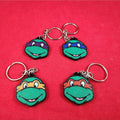 Durable Ninja Turtle keychains set of 4