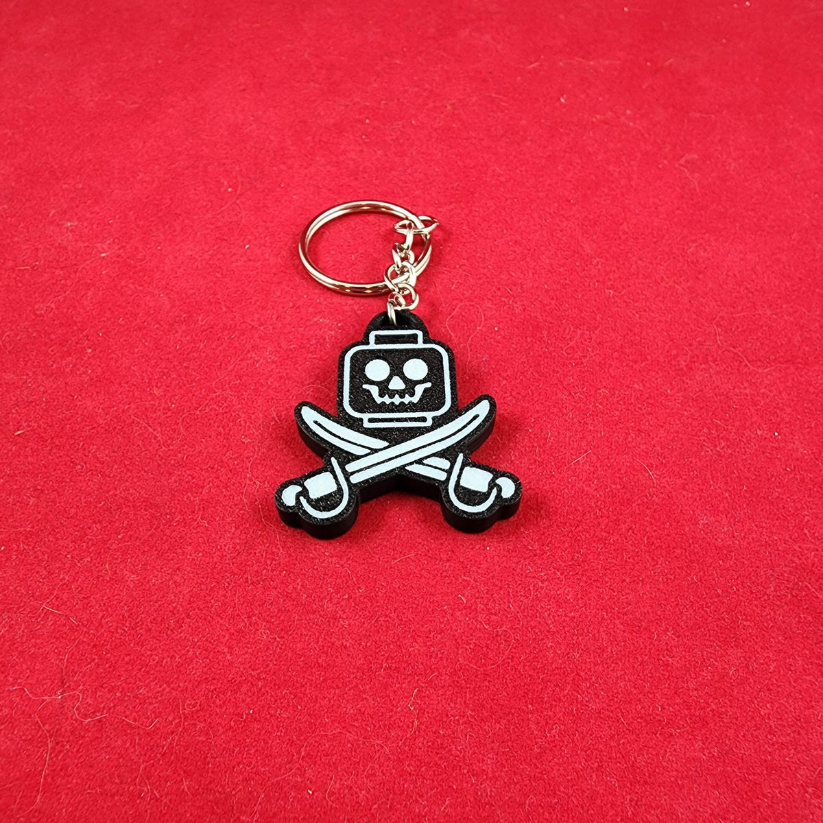 Durable Skeleton and Pirate Keychains set of 6