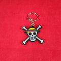Durable Monkey D Luffy Straw Hat Crew Jolly Roger Keychain