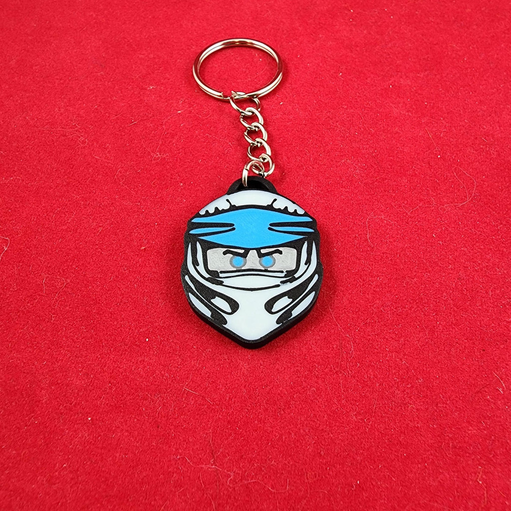 Durable Ninja head Keychains Set of 6