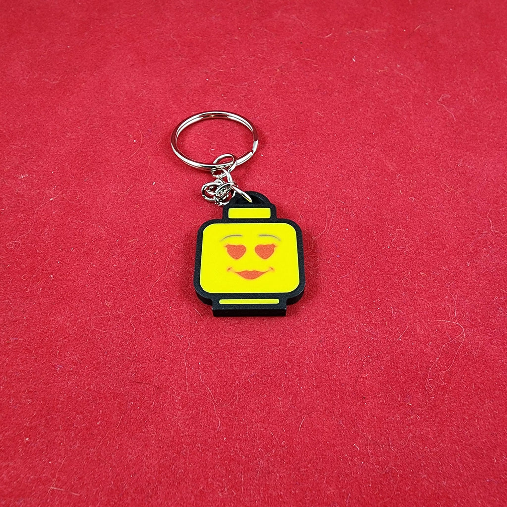 Durable Classic Face Keychains set of 6