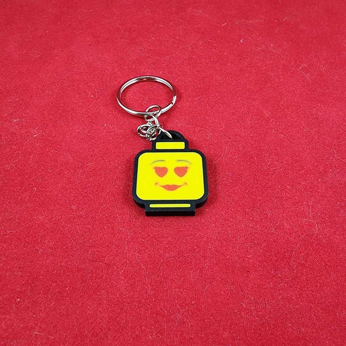 Durable Classic Heart Eyes Face Keychain