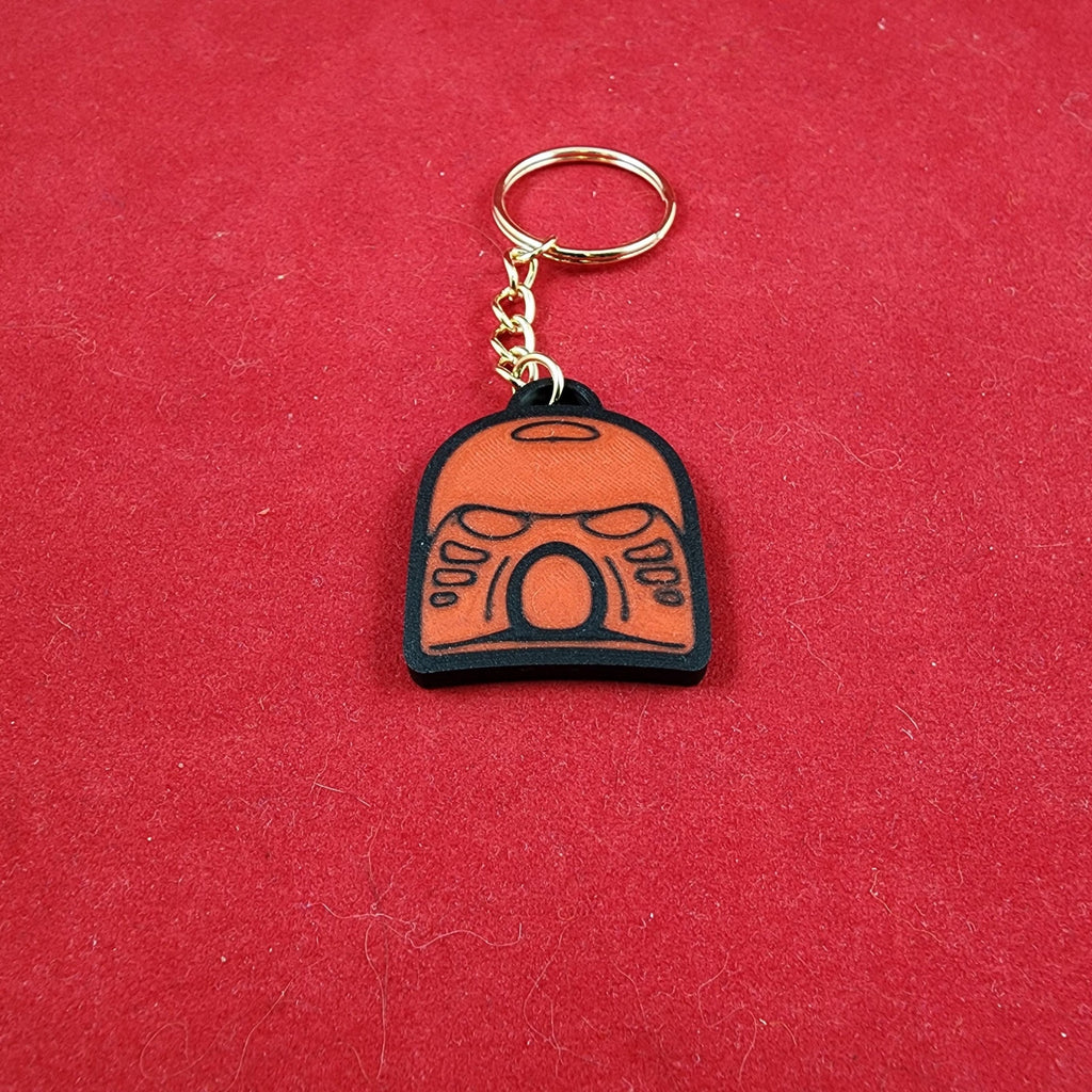 Durable Bio mask Keychains Set of 6