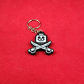 Durable Brick Skull and Cross Bones Pirate Jolly Roger Keychain
