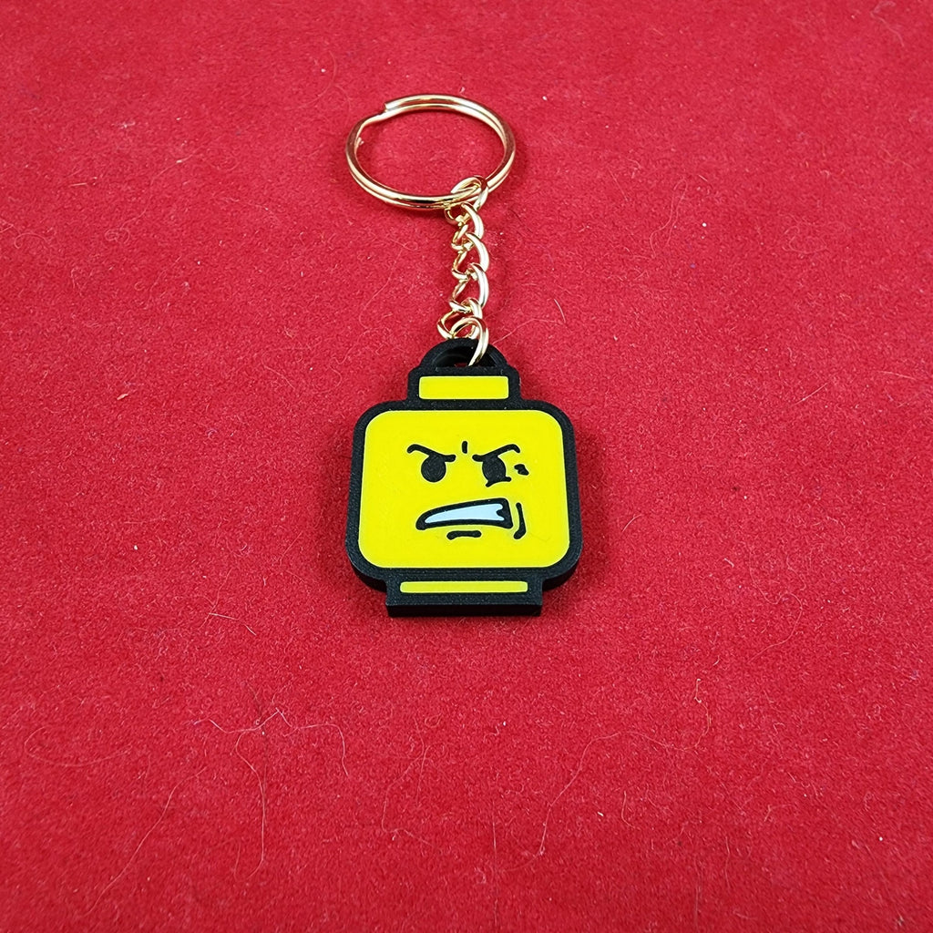 Durable Classic Face Keychains set of 6
