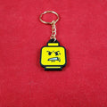 Durable Classic Angry Face Keychain