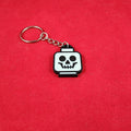 Durable Brick Skull Keychain