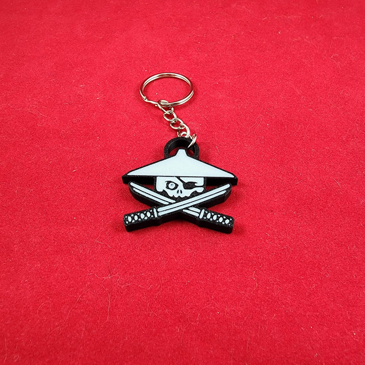 Durable Sky Pirate Jolly Roger Keychain