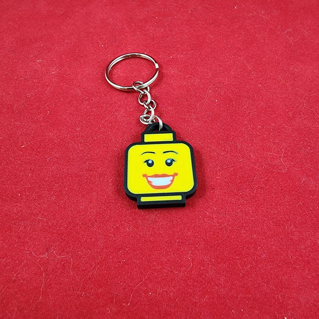 Durable Classic Face Keychains set of 6