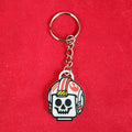 Durable Brick Skull Star Pilot Keychain