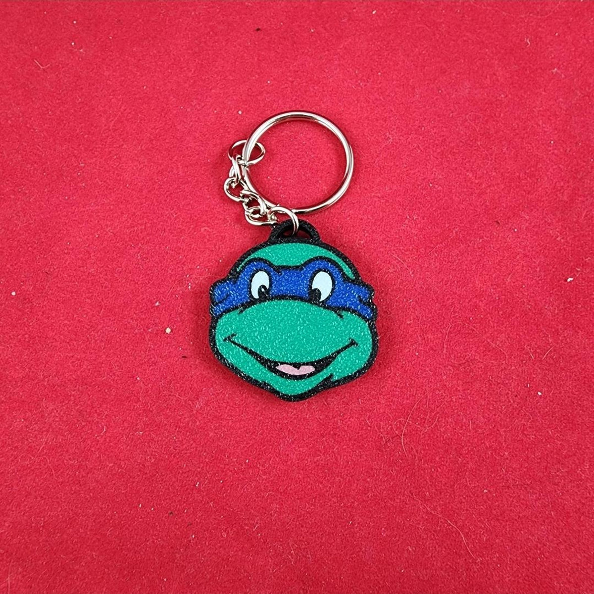 Durable Leonardo Ninja Turtle keychain