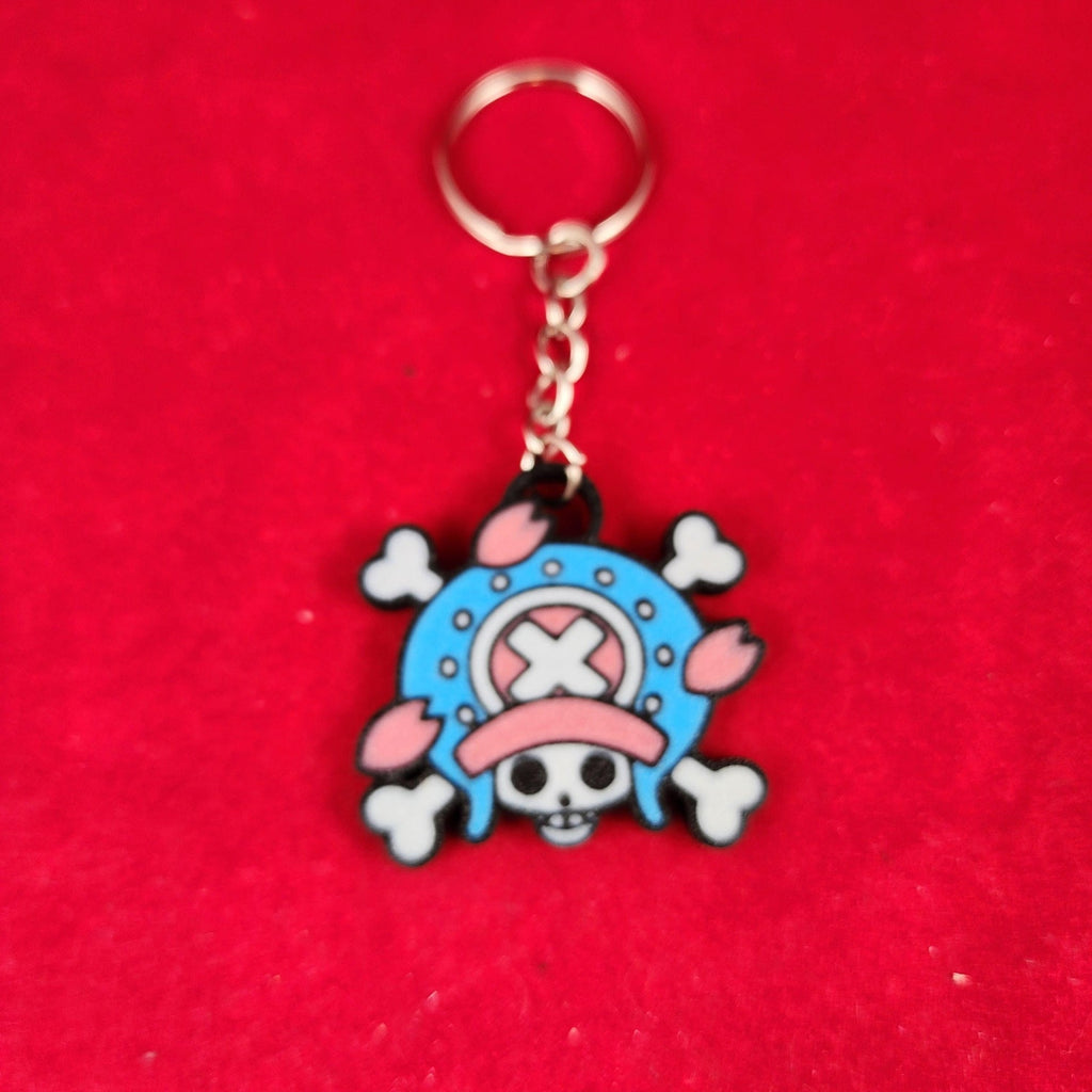 Durable Straw Hat Crew Jolly Roger Keychains set of 10