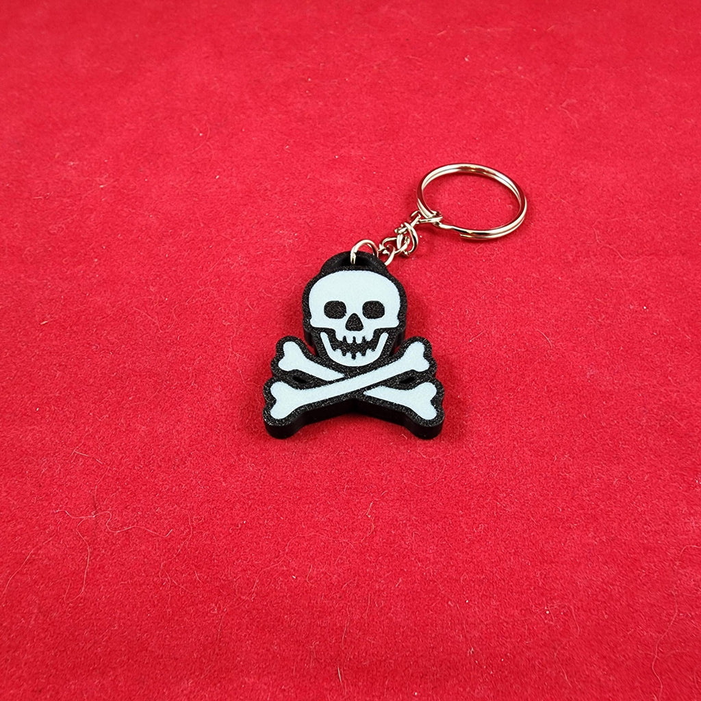 Durable Skeleton and Pirate Keychains set of 6