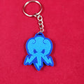 Durable  Blue and Yellow Ninja Dragon logo head Keychain
