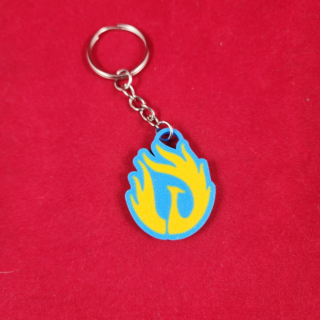 Durable Ninja Dragon Logo Keychains Set of 6