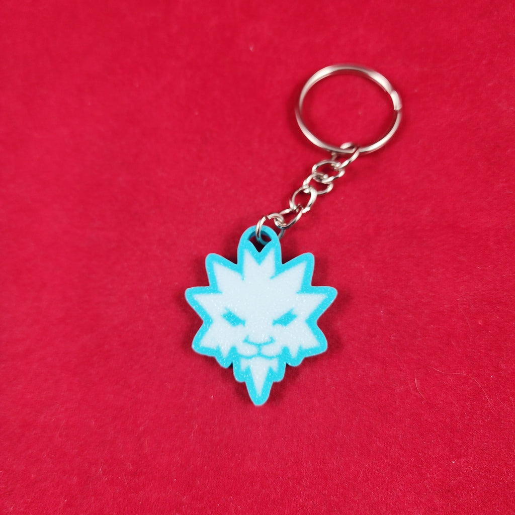 Durable Ninja Dragon Logo Keychains Set of 6